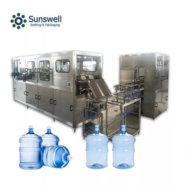 Sunswell - Full Automatic Complete 5 gallon barrel pure water filling machine