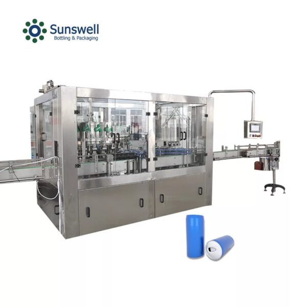 Sunswell - Aluminum Can Pet Can 21000CPH 2 in1 CSD Drink Juice Milk Water Filling Seaming Canning Machine