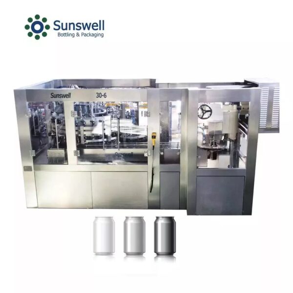 Sunswell - 5000CPH 250ml 330ml Carbonated Drink Juice Beer Canning Line Tin Can Filling Sealing Machine Production Line
