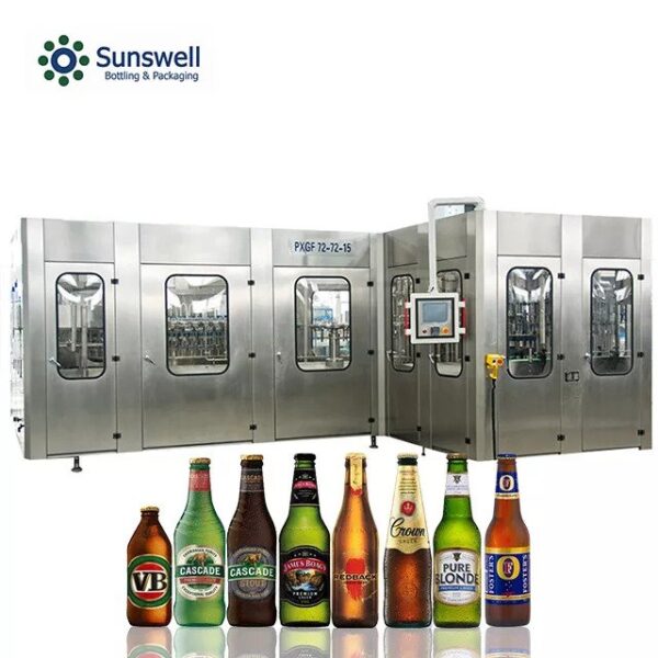 Sunswell - BPXGF Series Glass Bottle Filling Machine for CSD